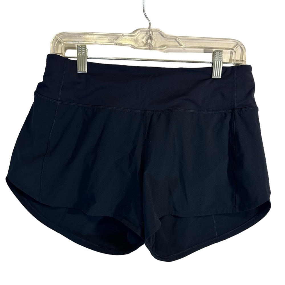 Lululemon Navy Speed Up Lined Short 4” Size 6